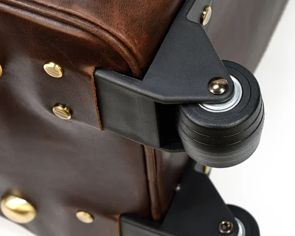 mens leather carry on luggage